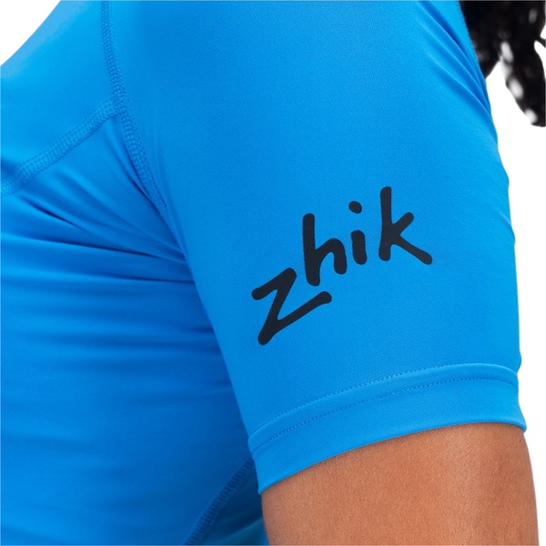 2026 Zhik Dame Eco Spandex LT Kortærmet Baselayer Top DTP-0167-W-CYA - Cyan